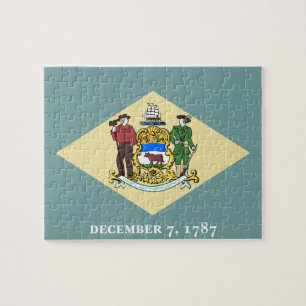 Quebra-cabeça Bandeira de Delaware