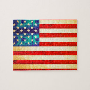 Quebra-cabeça Bandeira de dinheiro dos Estados Unidos