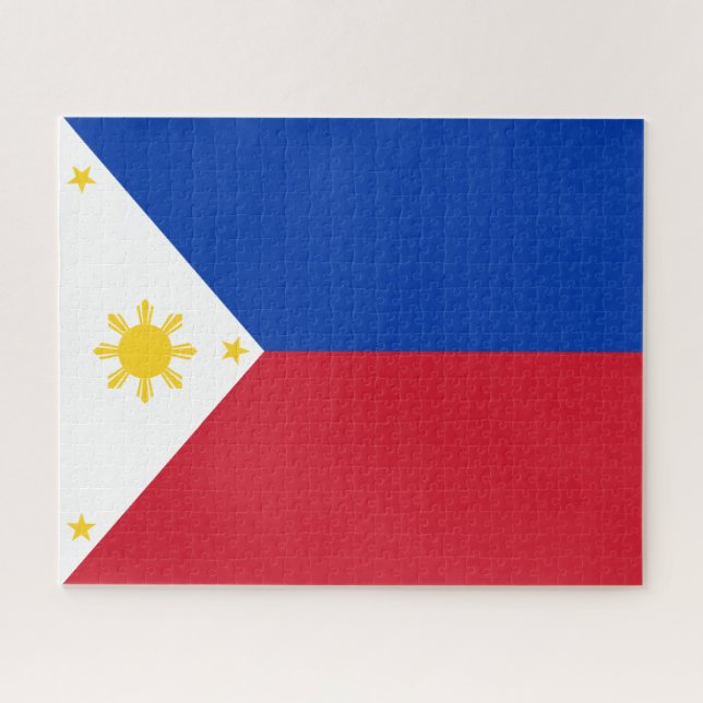 Quebra-cabeça Bandeira de Filipinas (Horizontal)
