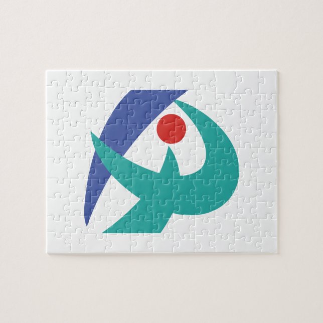 Quebra-cabeça Bandeira de Iga, Mie, Japão (Horizontal)