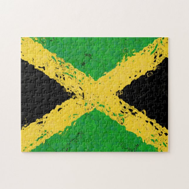 QUEBRA-CABEÇA BANDEIRA DE JAMAICA (Horizontal)