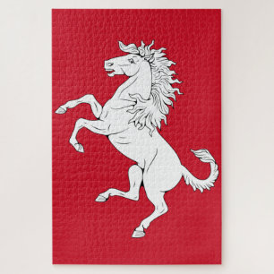 Quebra-cabeça Bandeira de Kent (Cavalo Branco) (Condado de Ingla