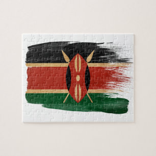 Quebra-cabeça Bandeira de Kenya