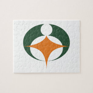Quebra-cabeça Bandeira de Koga, Shiga, Japão