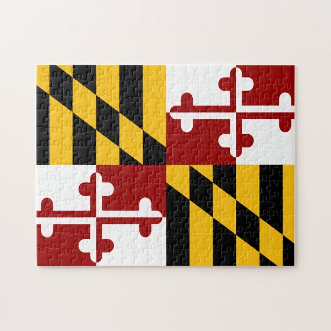 Quebra-cabeça Bandeira de Maryland (Horizontal)