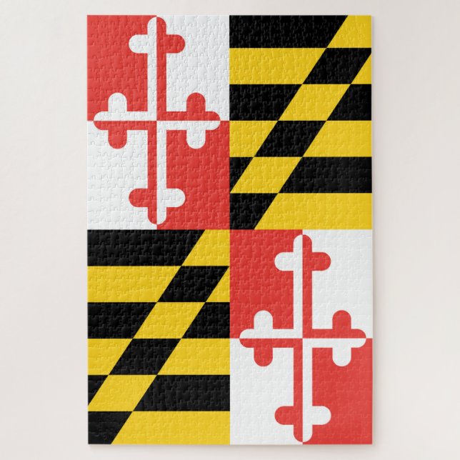 Quebra-cabeça Bandeira de Maryland difícil (Vertical)