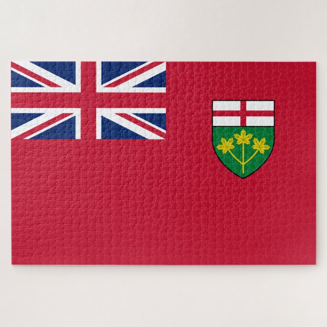 Quebra-cabeça Bandeira de Ontário (Horizontal)