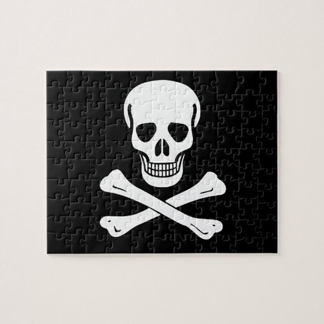 Quebra-cabeça Bandeira de pirata alegre de Roger (Horizontal)