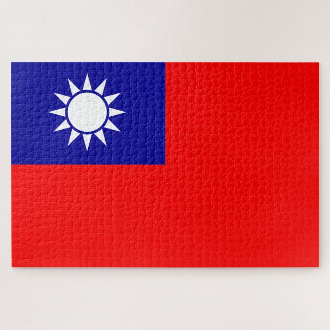 Quebra-cabeça Bandeira de Taiwan (Horizontal)