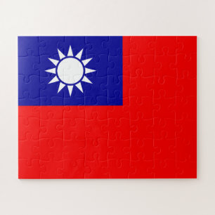 Quebra-cabeça Bandeira de Taiwan: República da China, Taipé Chin