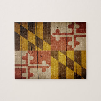 Quebra-cabeça Bandeira de Wood Maryland robusto