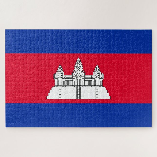 Quebra-cabeça Bandeira do Camboja (Horizontal)