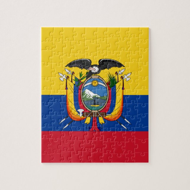 Quebra-cabeça Bandeira do Equador (Vertical)