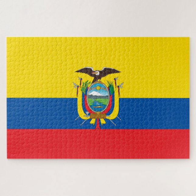 Quebra-cabeça Bandeira do Equador (Horizontal)