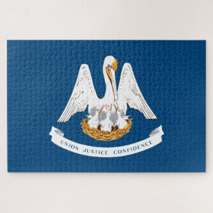 Quebra-cabeça Bandeira do Estado da Louisiana