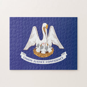 Quebra-cabeça Bandeira do Estado da Louisiana, EUA