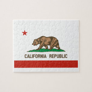 Quebra-cabeça Bandeira do estado da república de Califórnia