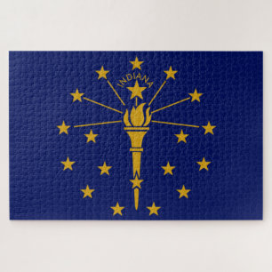 Quebra-cabeça Bandeira do Estado de Indiana