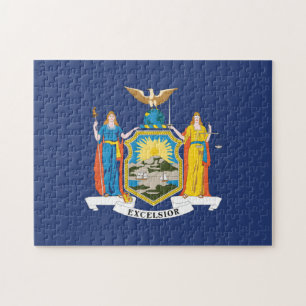 Quebra-cabeça Bandeira do Estado de Nova Iorque, EUA