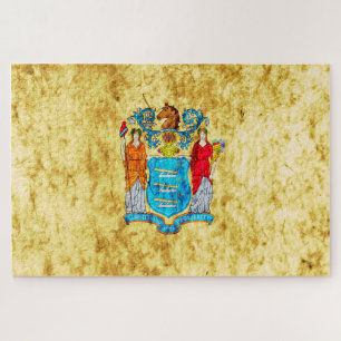 Quebra-cabeça Bandeira do Estado de Nova Jersey