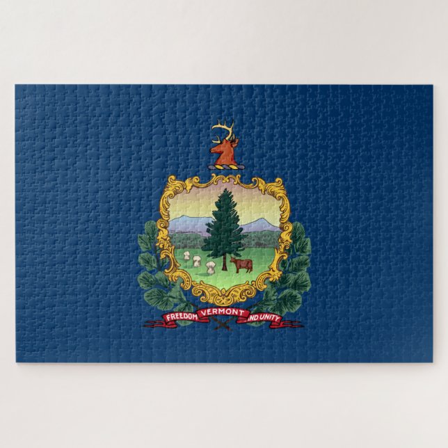 Quebra-cabeça Bandeira do Estado de Vermont (Horizontal)