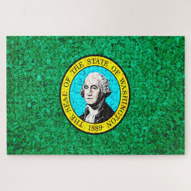 Quebra-cabeça Bandeira do Estado de Washington (Horizontal)