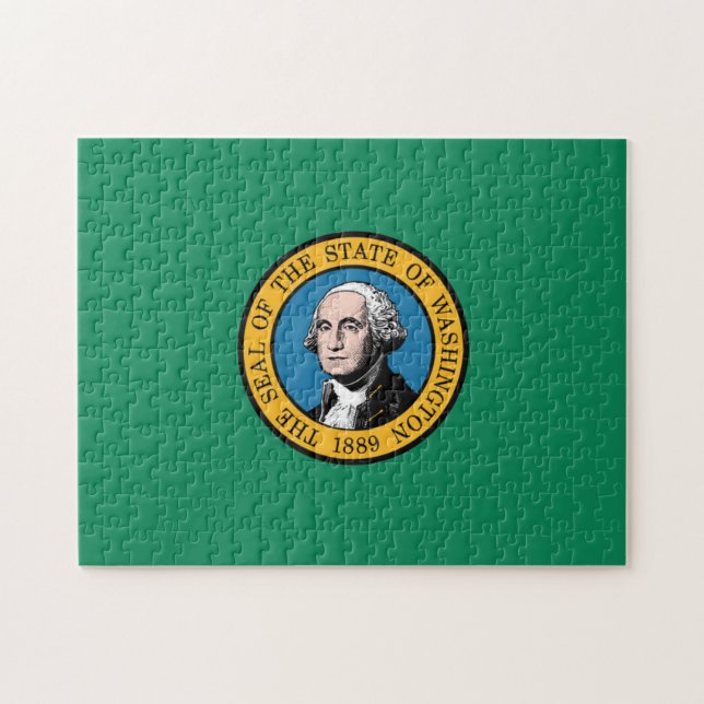 Quebra-cabeça Bandeira do Estado de Washington, EUA (Horizontal)