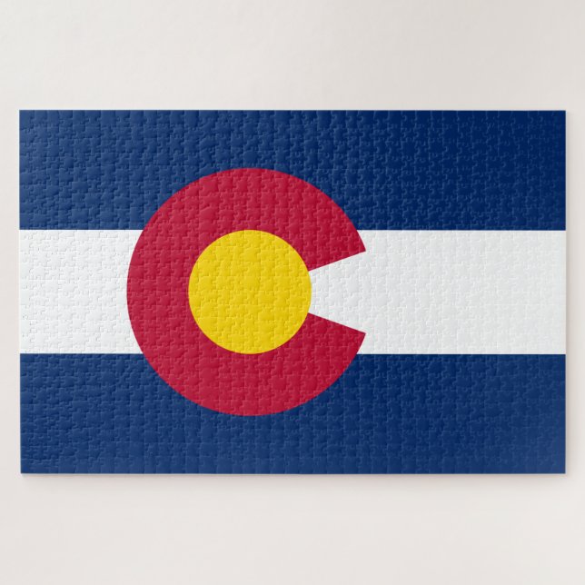 Quebra-cabeça Bandeira do Estado do Colorado (Horizontal)
