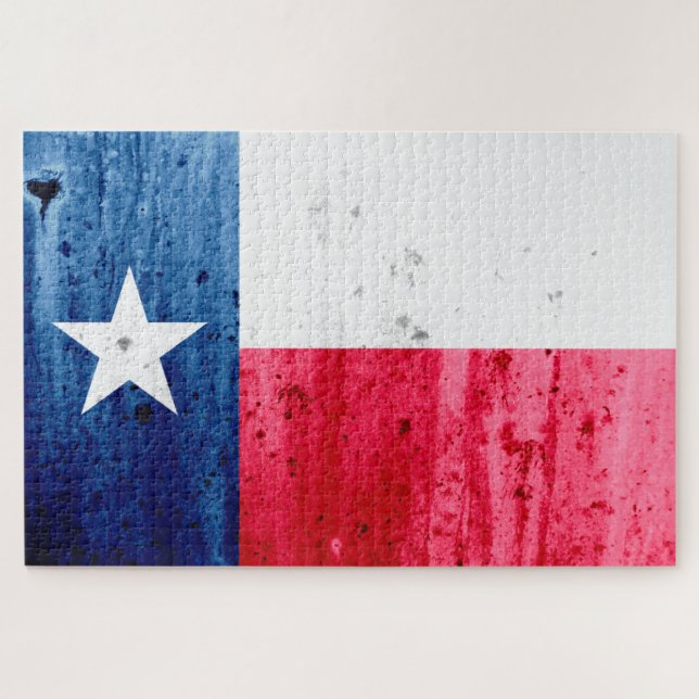 Quebra-cabeça Bandeira do Estado do Texas (Horizontal)