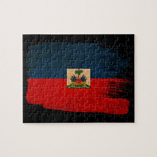 Quebra-cabeça Bandeira do Haiti (Horizontal)