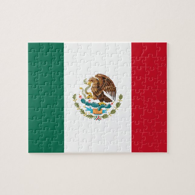 Quebra-cabeça Bandeira do México (Horizontal)