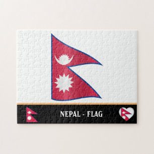 Quebra-cabeça Bandeira do Nepal e país do Nepal