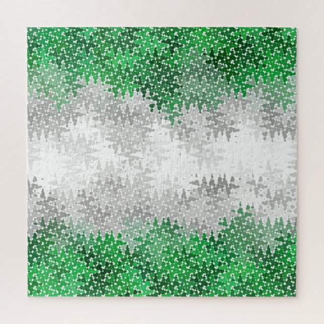 Quebra-cabeça Bandeira do Orgulho Abstrato Cinza Cinzento Românt (Vertical)