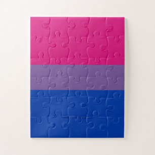 Quebra-cabeça Bandeira do Orgulho Bissexual de SlipperyJoe - cor