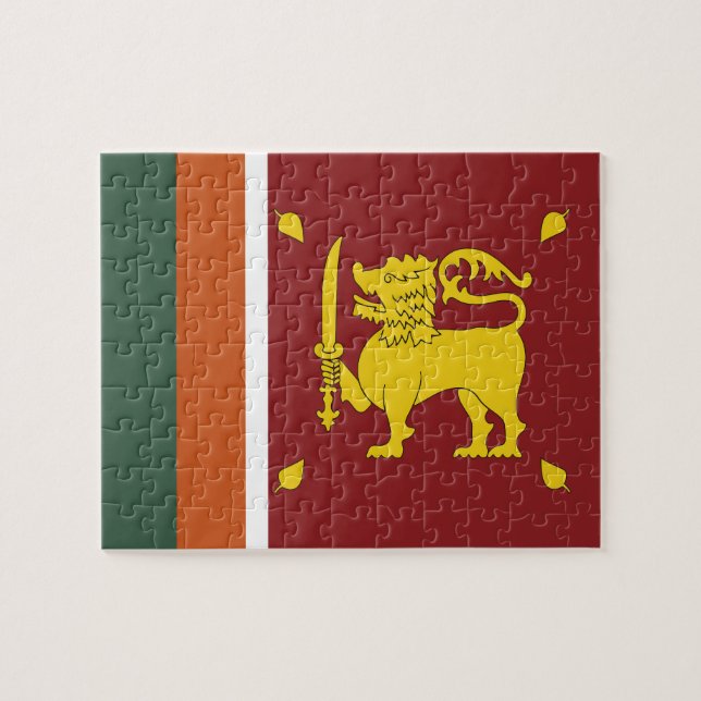 Quebra-cabeça Bandeira do Sri Lanka (Horizontal)