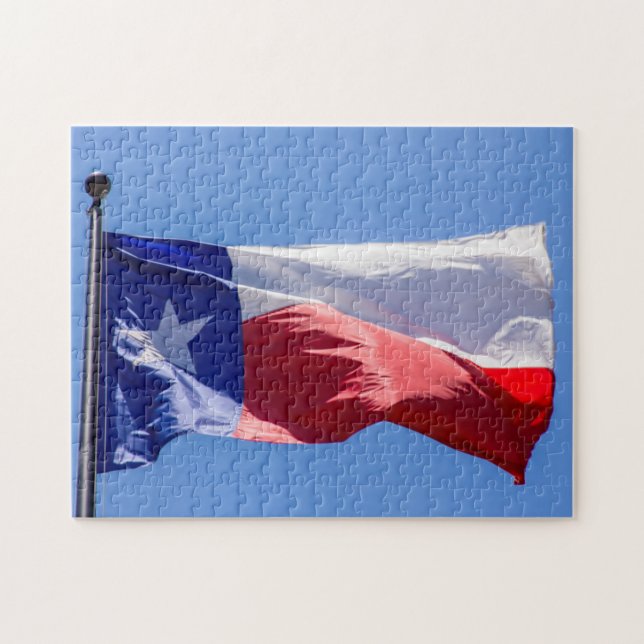 Quebra-cabeça Bandeira do Texas (Horizontal)