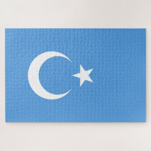 Quebra-cabeça Bandeira do Uigur do Turquestão Oriental (Uyghuris