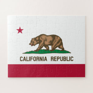 Quebra-cabeça Bandeira do Urso da República da Califórnia: Calif