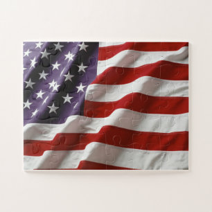 Quebra-cabeça Bandeira dos Estados Unidos - Estrelas e Listras