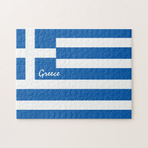 Quebra-cabeça Bandeira e Patriotas Gregos - Grécia/fãs desport
