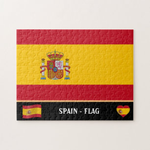 Quebra-cabeça Bandeira espanhola e país/Espanha espanhol