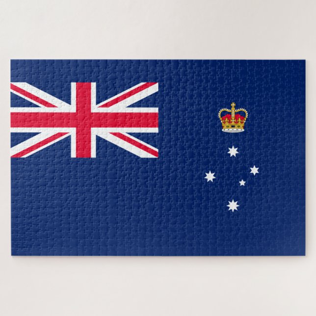 Quebra-cabeça Bandeira Estadual de Victoria (Austrália) (Horizontal)