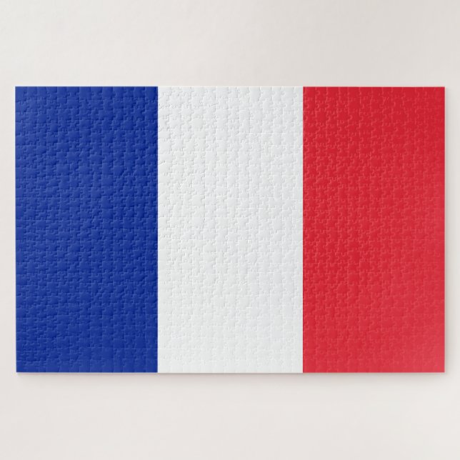 Quebra-cabeça Bandeira francesa (França) (Horizontal)
