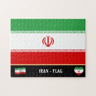 Quebra-cabeça Bandeira Iraniana e País Iraniano / Irã
