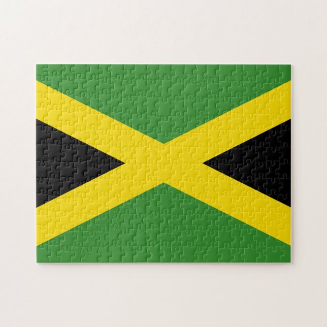 Quebra-cabeça Bandeira jamaicana (Horizontal)