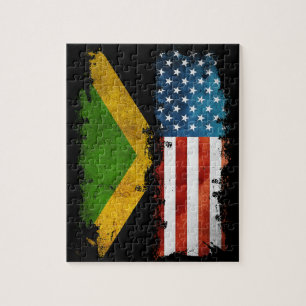 Quebra-cabeça Bandeira jamaicana americana Jamaica Usa