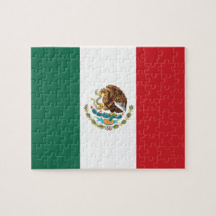 Quebra-cabeça Bandeira lisa de México