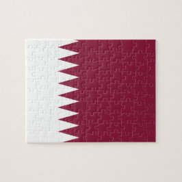 Quebra-cabeça Bandeira nacional do mundo de Qatar
