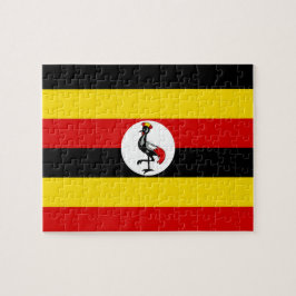 Quebra-cabeça Bandeira nacional do mundo de Uganda