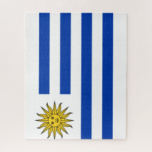 Quebra-cabeça Bandeira nacional do mundo de Uruguai